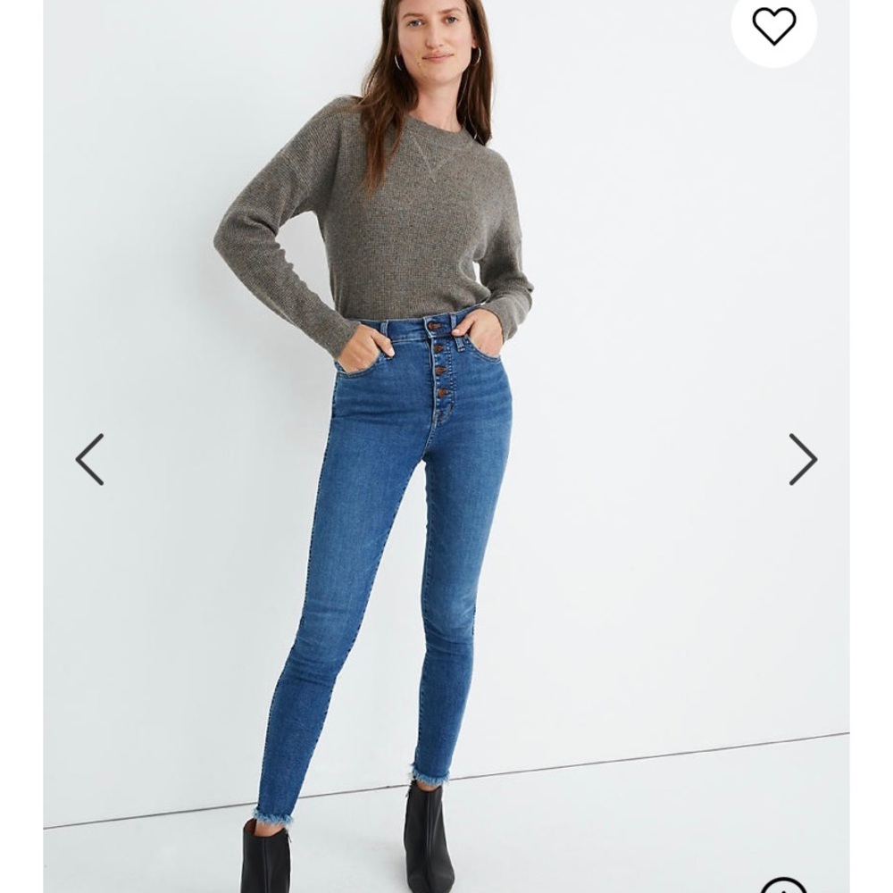 10" High-Rise Skinny Jeans in Mackey Wash